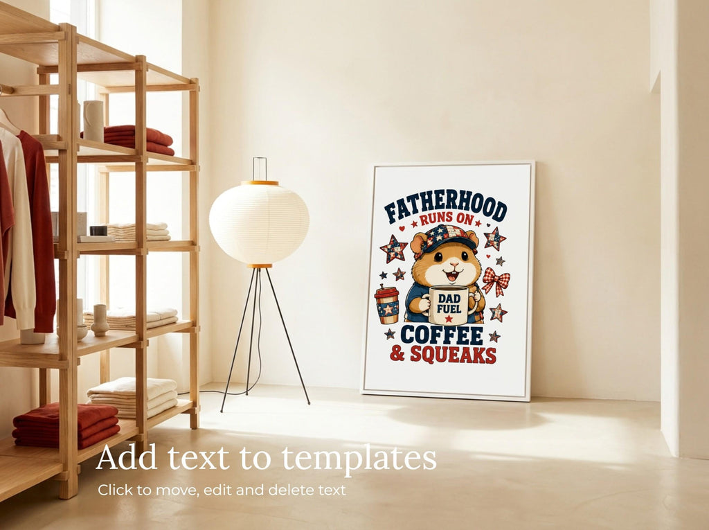 Patriotic Hamster Dad PNG Bundle | USA 250 Designs, 4th July Sublimation Dad Shirt, Excellent Gift!