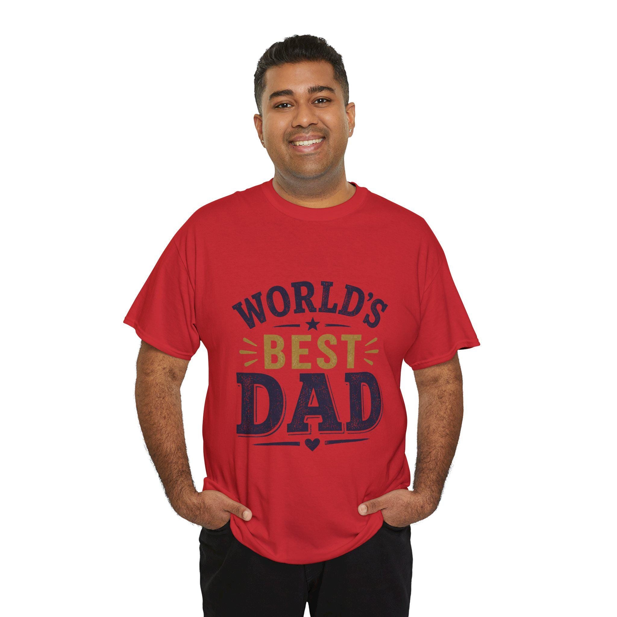 World's Dad T-Shirt | Vintage Typography Father's Day Tee, Excellent Gift!