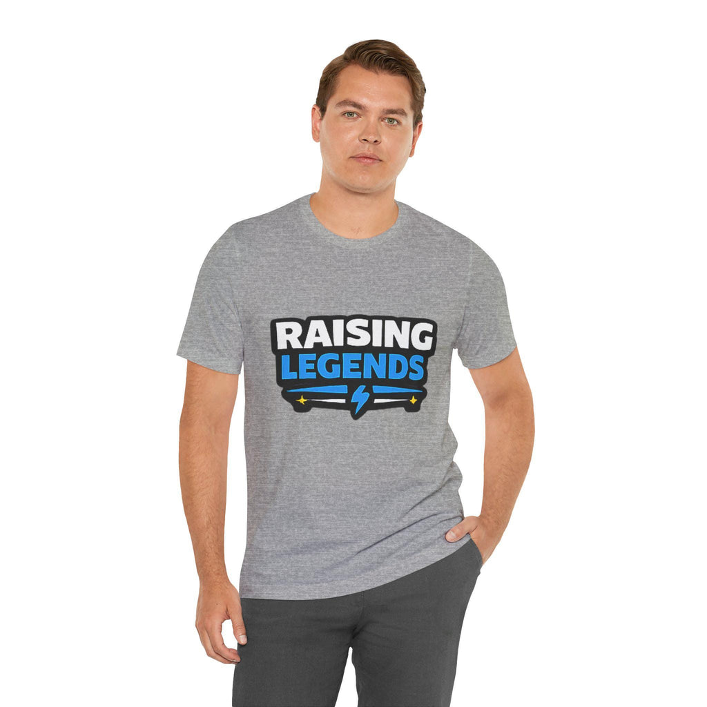 Raising Legends Tee | Kids Parenting Pride Shirt, Lightning Bolt Design, Excellent Gift!