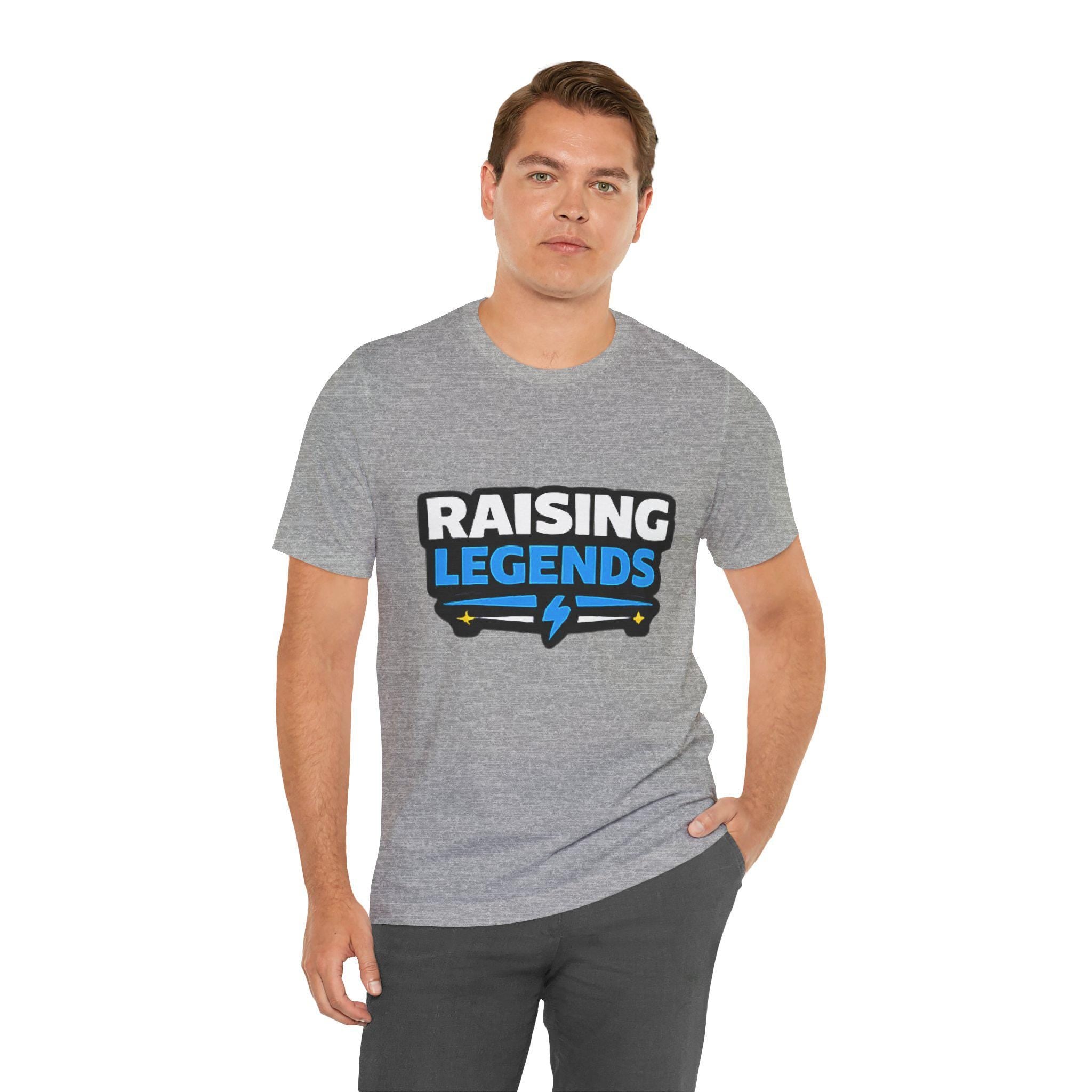 Raising Legends Tee | Kids Parenting Pride Shirt, Lightning Bolt Design, Excellent Gift!