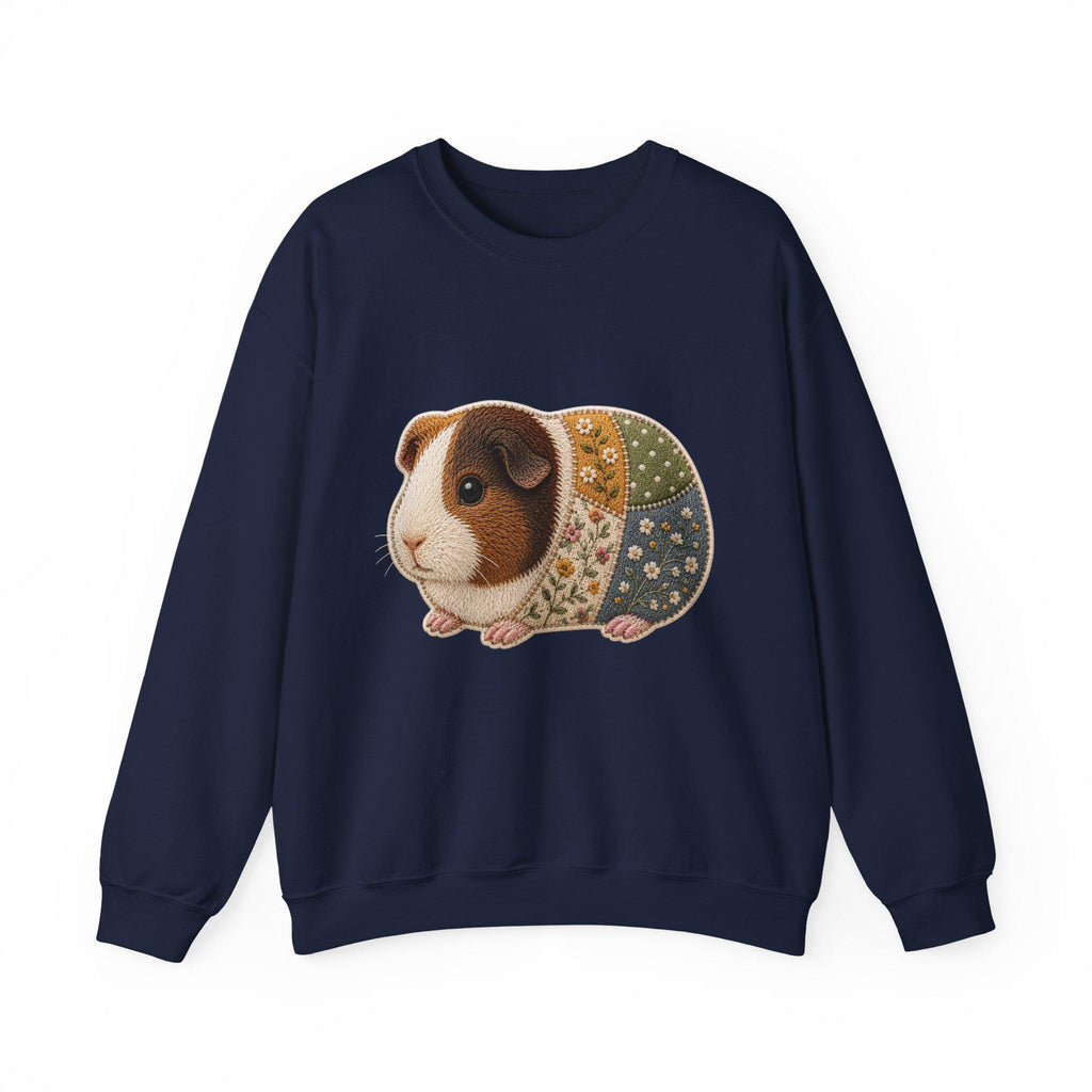 Patchwork Guinea Pig Sweatshirt | Quilted Animal Crewneck, Excellent Gift!