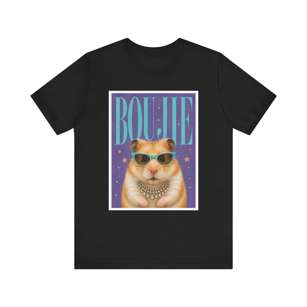 Boujie Hamster Portrait T-Shirt | Pampered Rodent Graphic Tee, Excellent Gift!