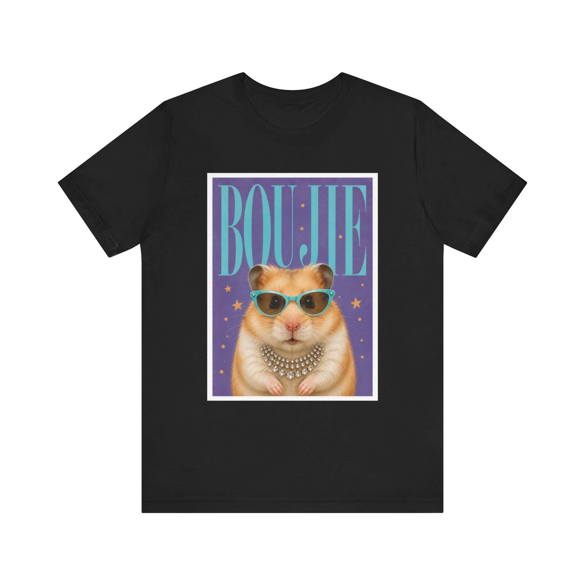 Boujie Hamster Portrait T-Shirt | Pampered Rodent Graphic Tee, Excellent Gift!
