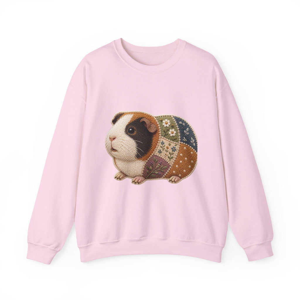 Patchwork Guinea Pig Embroidered Sweatshirt | Cozy Crewneck Pet Lover Gift, Excellent Gift!