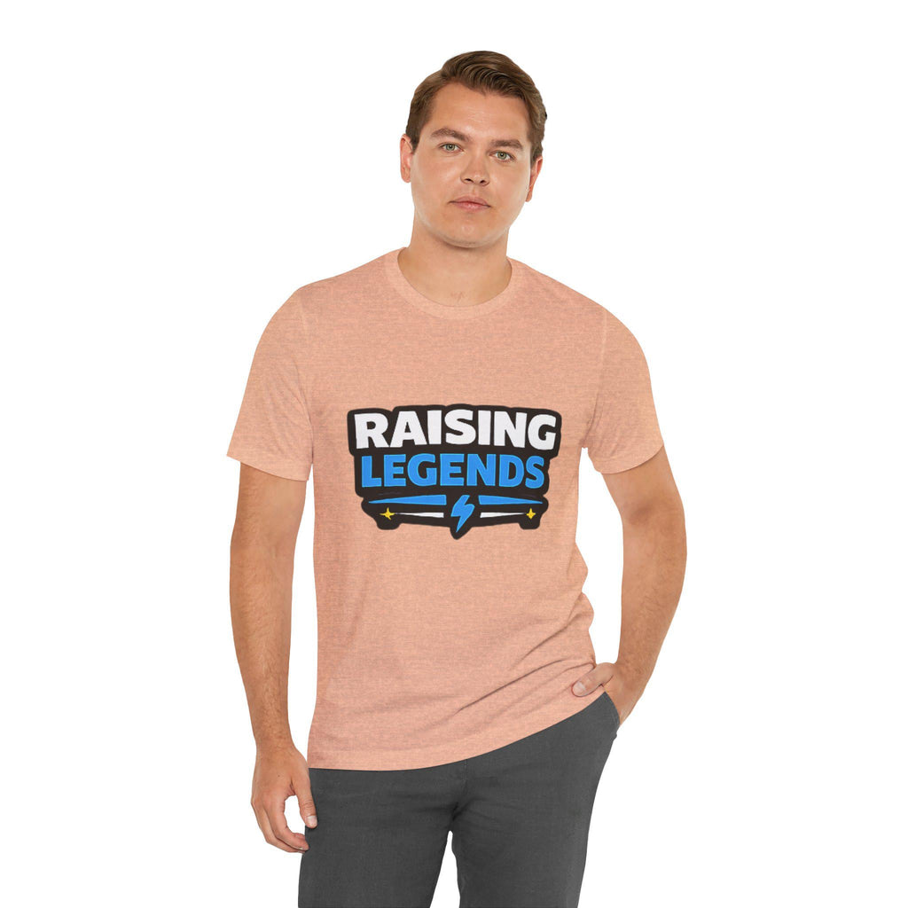 Raising Legends Tee | Kids Parenting Pride Shirt, Lightning Bolt Design, Excellent Gift!