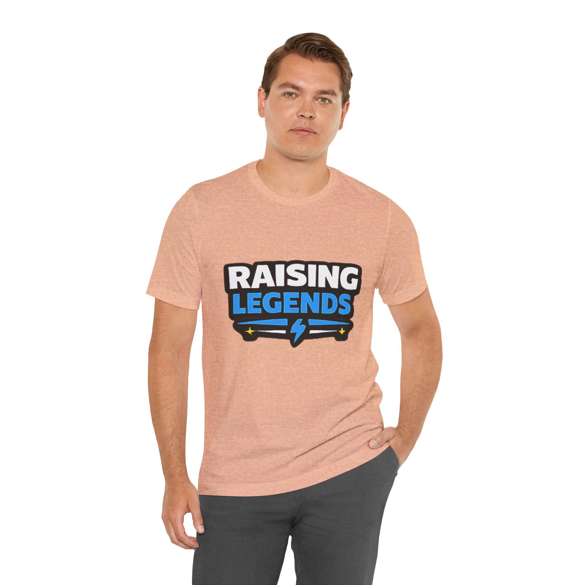 Raising Legends Tee | Kids Parenting Pride Shirt, Lightning Bolt Design, Excellent Gift!