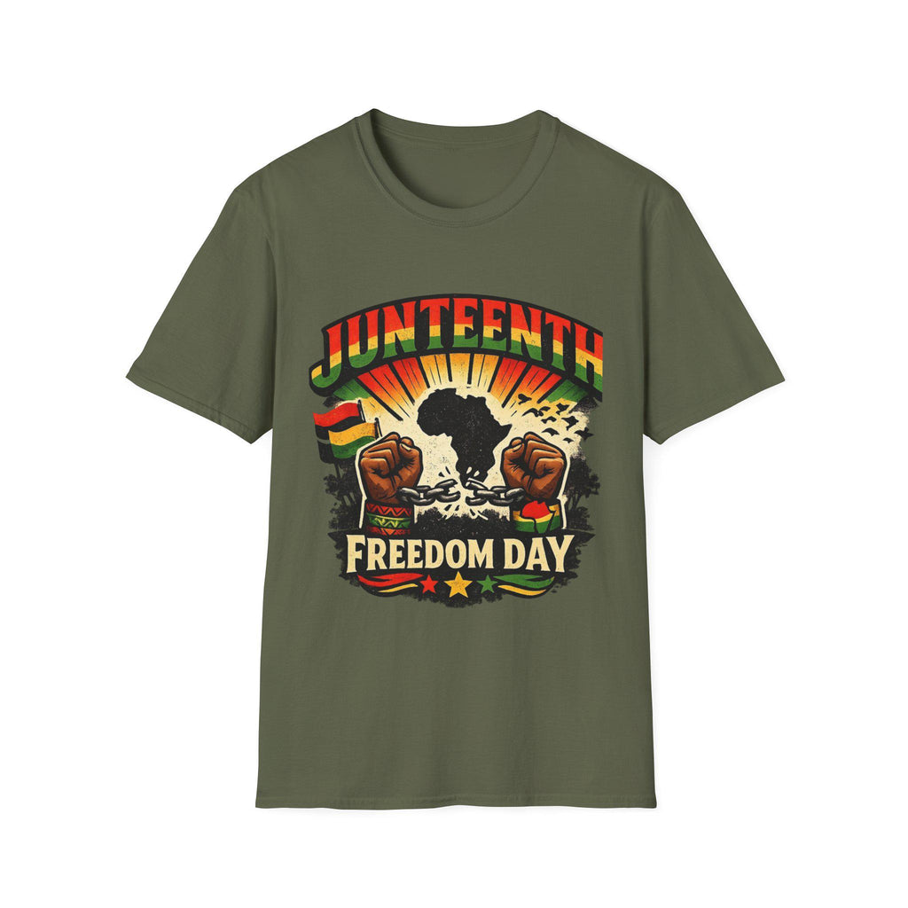 Juneteenth Freedom Day T-Shirt | African Fist, Pan-African Colors