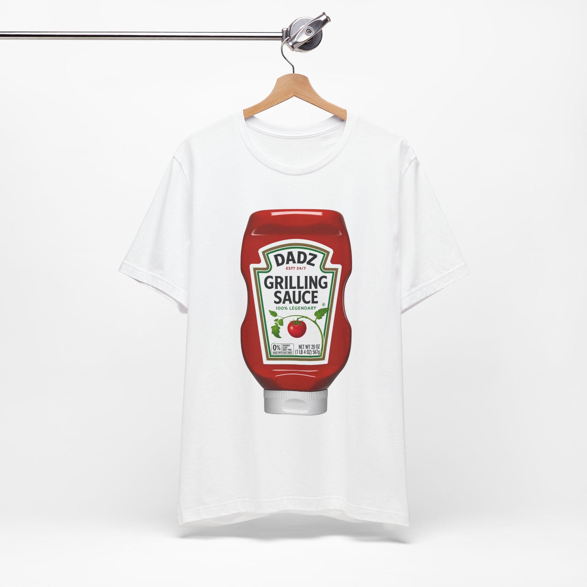 Dad Grilling Sauce ketchup bottle T-Shirt | BBQ BBQing Tee, Excellent Gift!