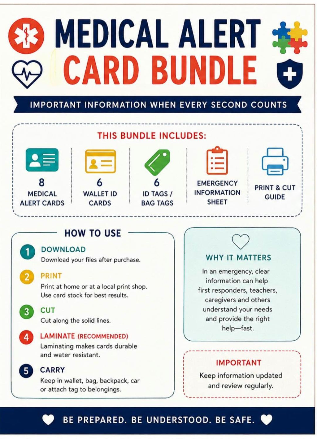 Special Needs Emergency Binder | Autism, Medical, Caregiver Support (PDF Download)