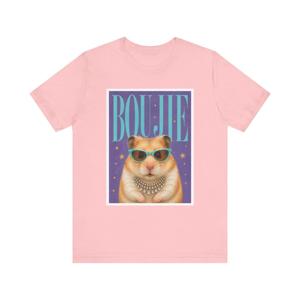 Boujie Hamster Portrait T-Shirt | Pampered Rodent Graphic Tee, Excellent Gift!