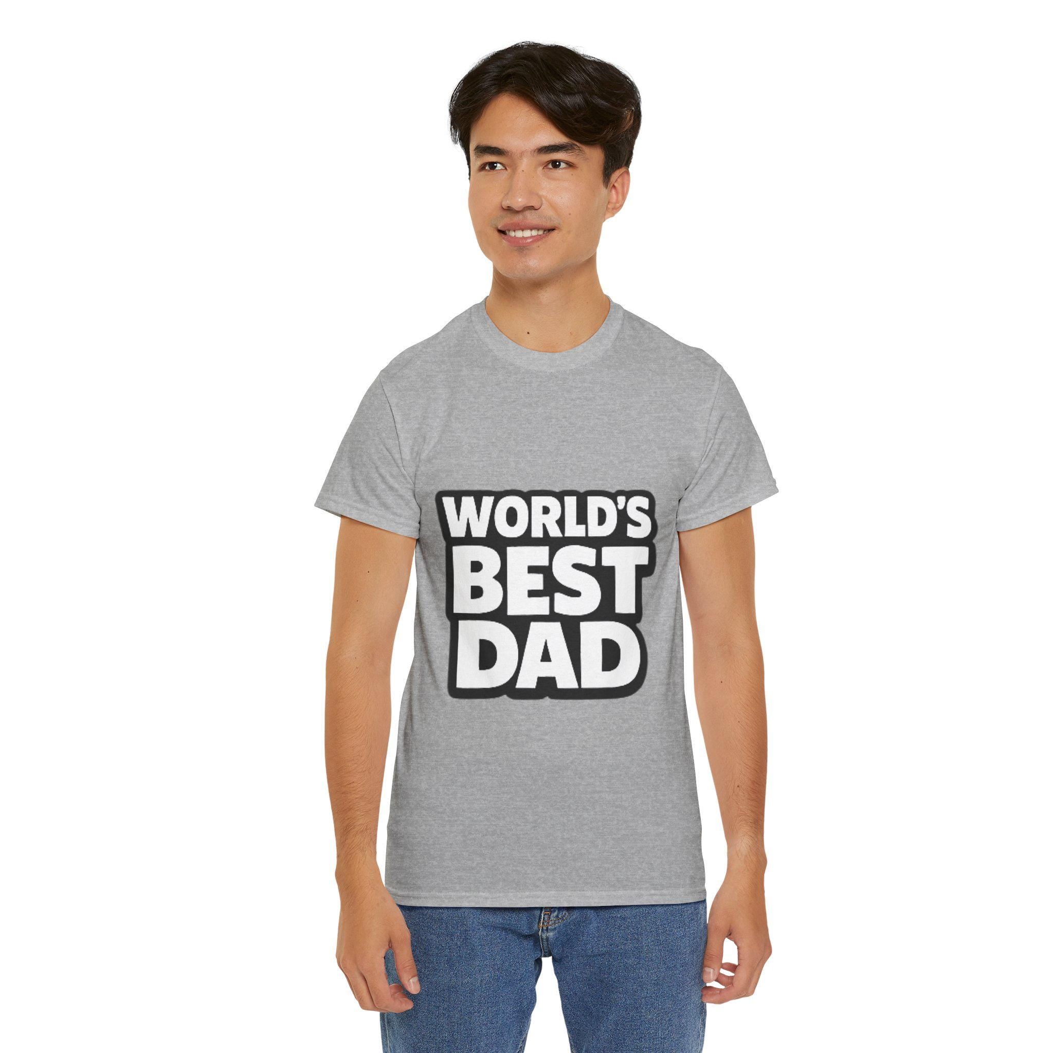 World Dad T-Shirt | Retro Bold Lettering Dad Tee, Excellent Gift!