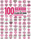75 Senior Cowgirl 2027 PNG Bundle, Class of 2027 Coquette PNG, Pink Western Senior Designs, Graduation Shirt PNG, Cowgirl Graduate Clipart
