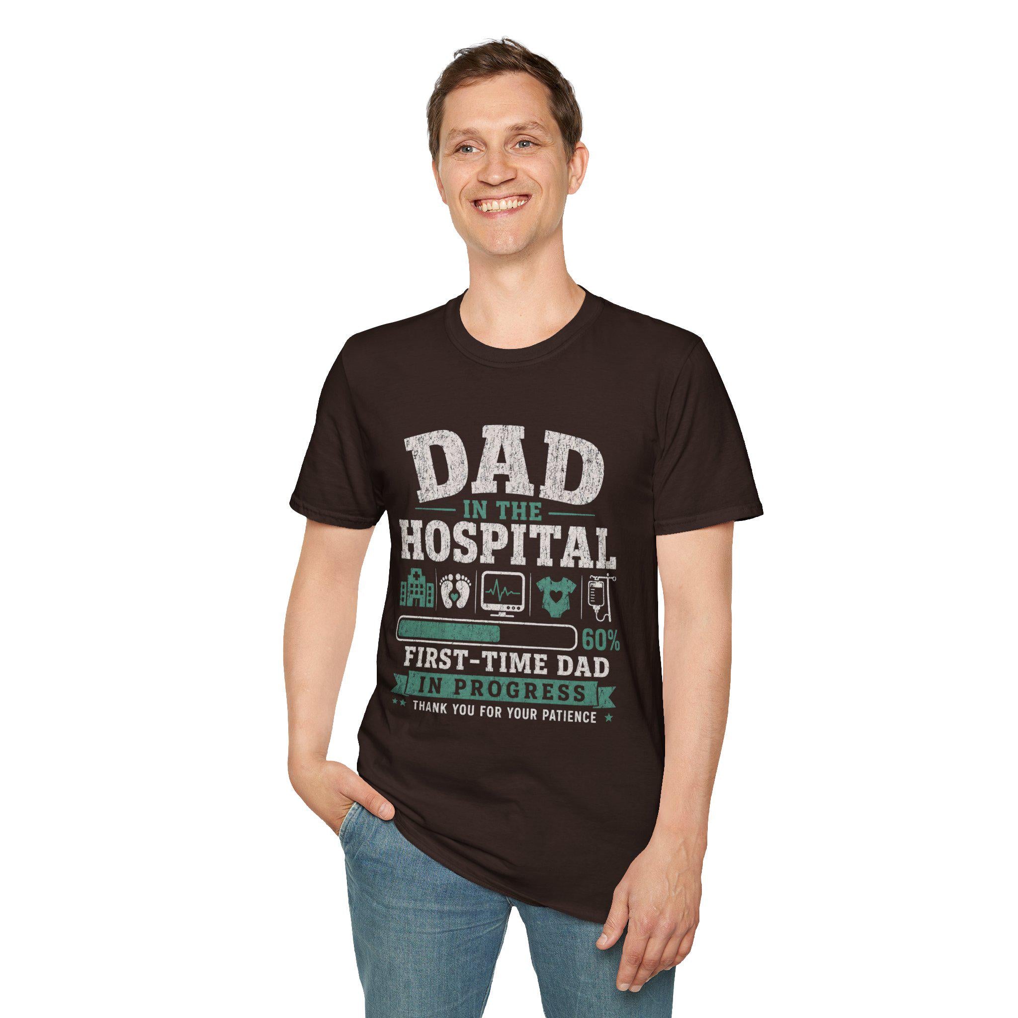 Dad in Hospital T-Shirt | First-Time Dad Progress Tee