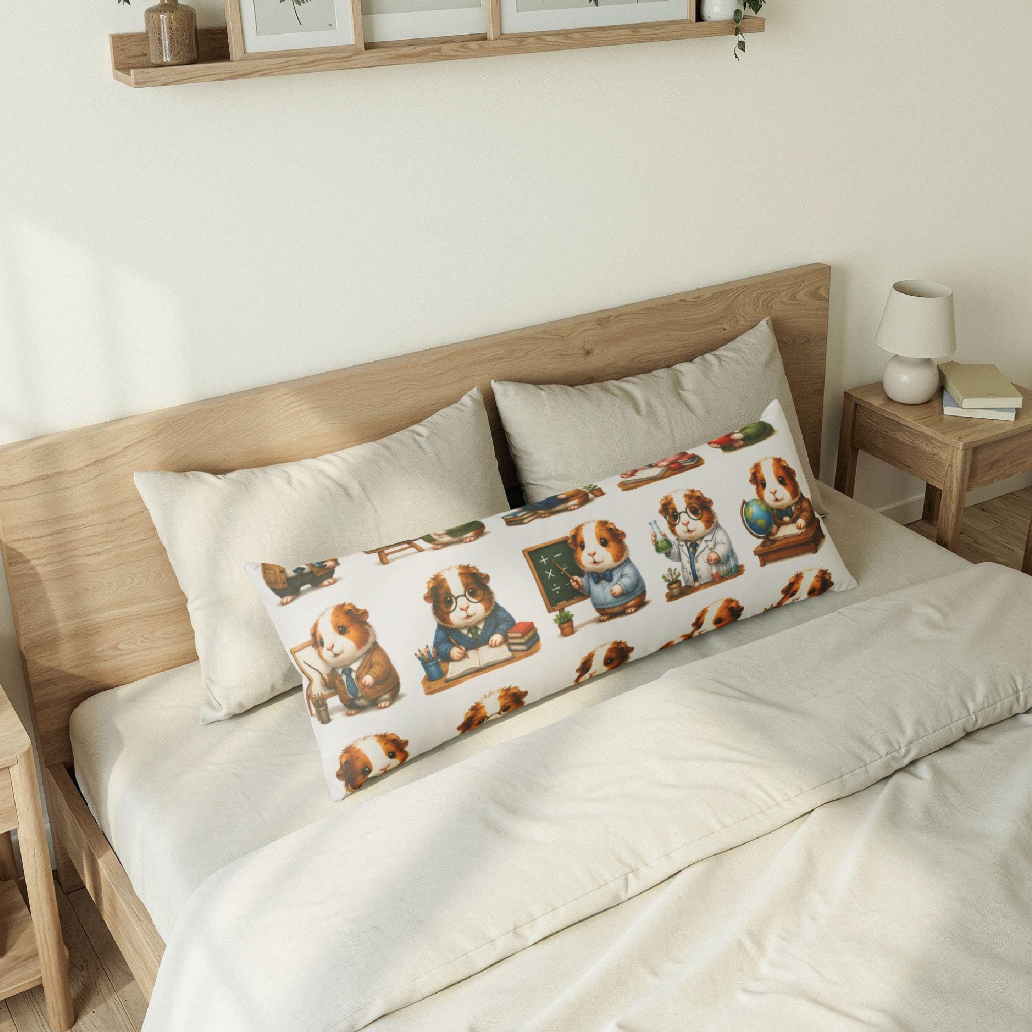 Custom Personalized Guinea Pig Pattern Body Pillow, Excellent Gift!