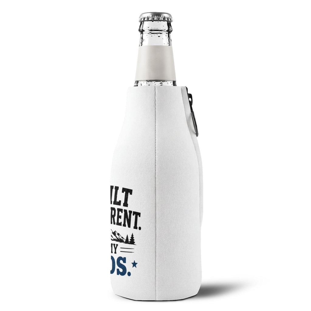 Built Different by My Kids Zip-Up Bottle Cooler Sleeve, Excellent Gift!
