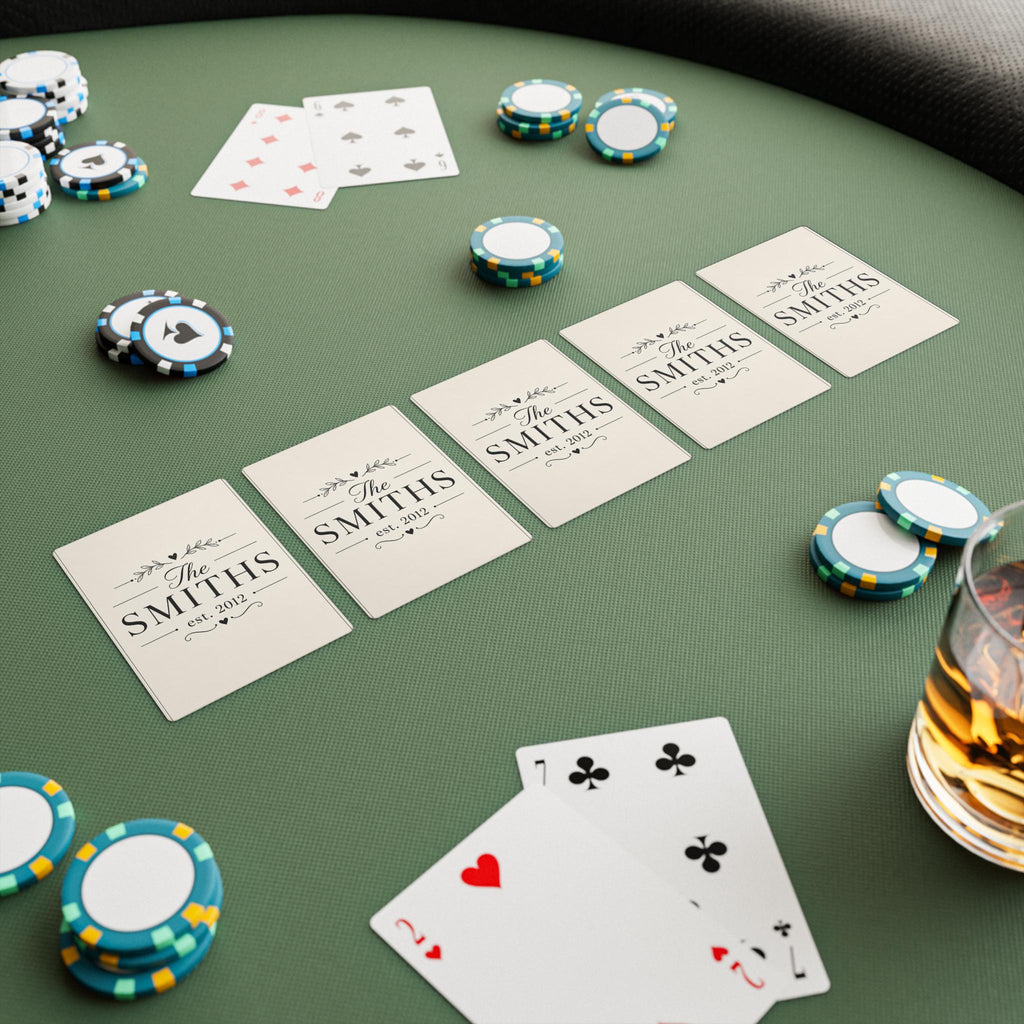 Custom Playing Cards, Personalized Poker Cards, Father's Day, Dad's Birthday, Excellent Gift!