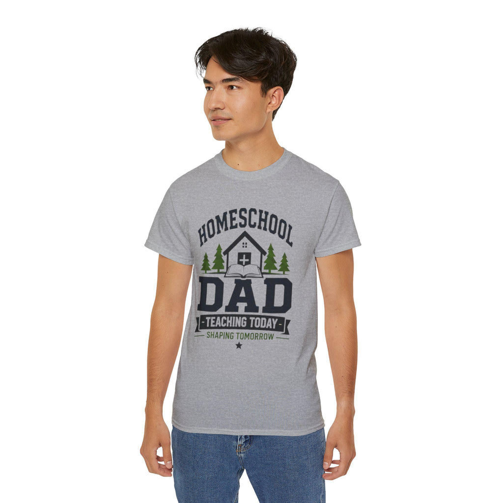 Homeschool Dad Shirt, Teaching Today Shaping Tomorrow Tee, Excellent Gift!