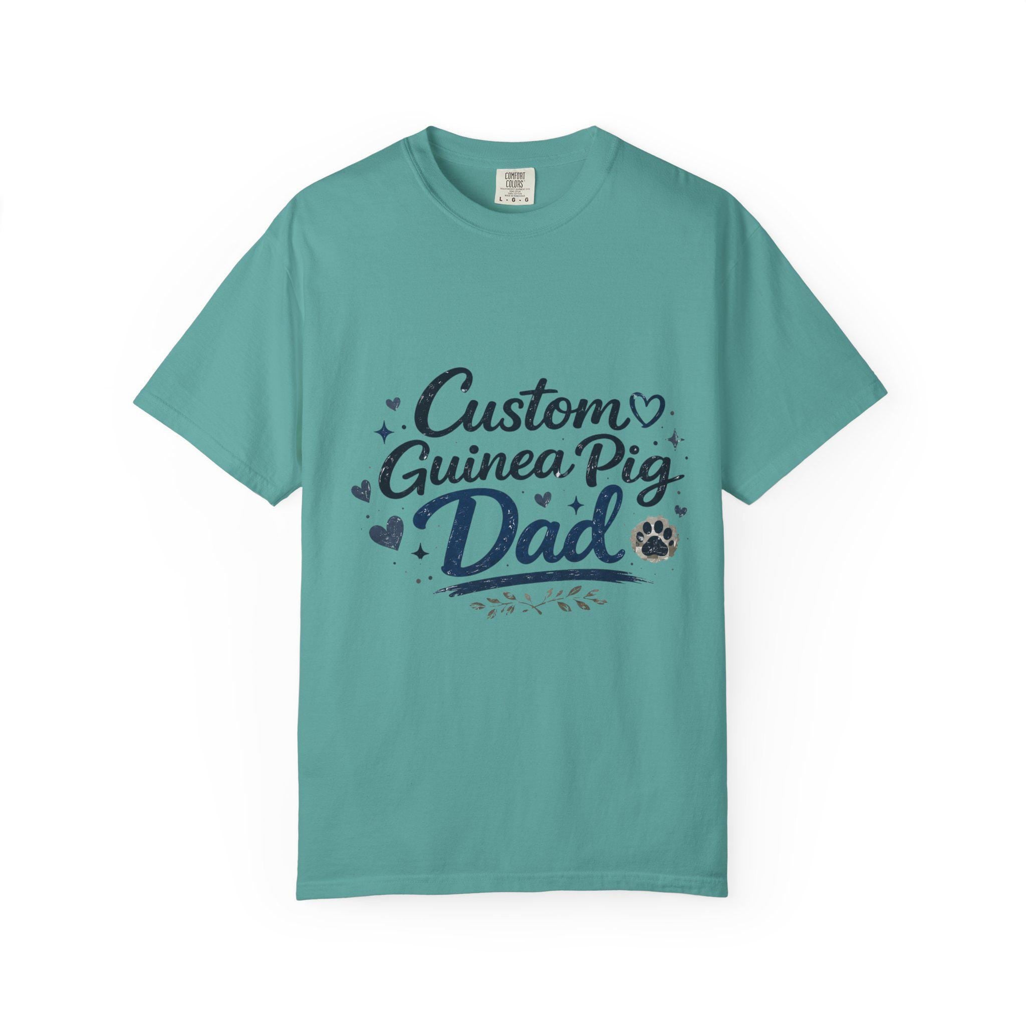 Custom Personalized Guinea Pig Dad T-Shirt | Personalized Small Pet Owner Tee, Excellent Gift!