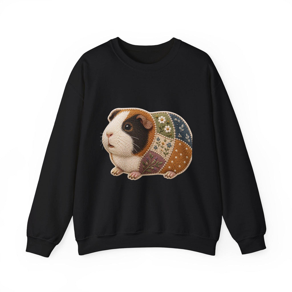 Patchwork Guinea Pig Embroidered Sweatshirt | Cozy Crewneck Pet Lover Gift, Excellent Gift!