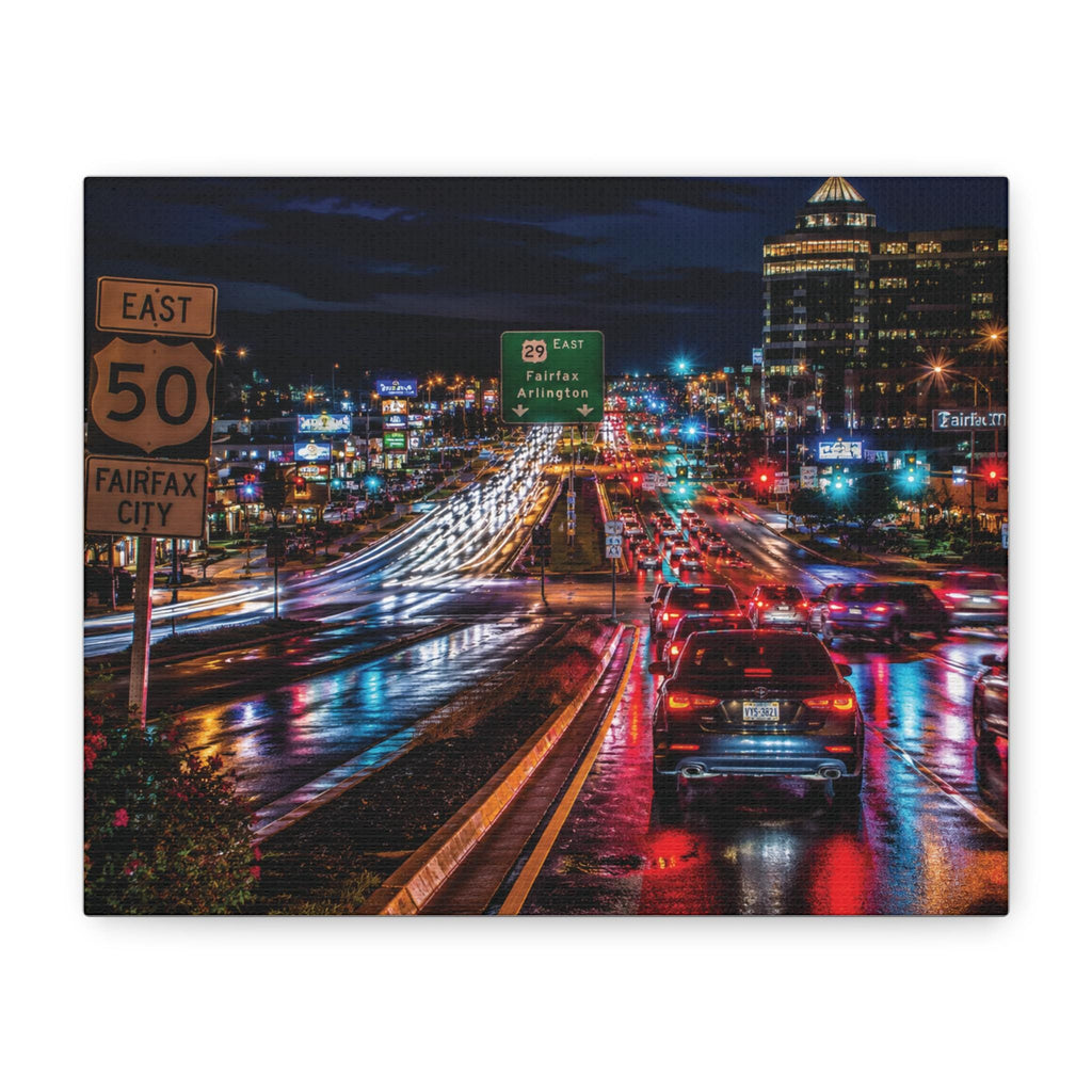 Route 50 Nightscape Print | Fairfax VA Photography (Digital Download), Excellent Gift!