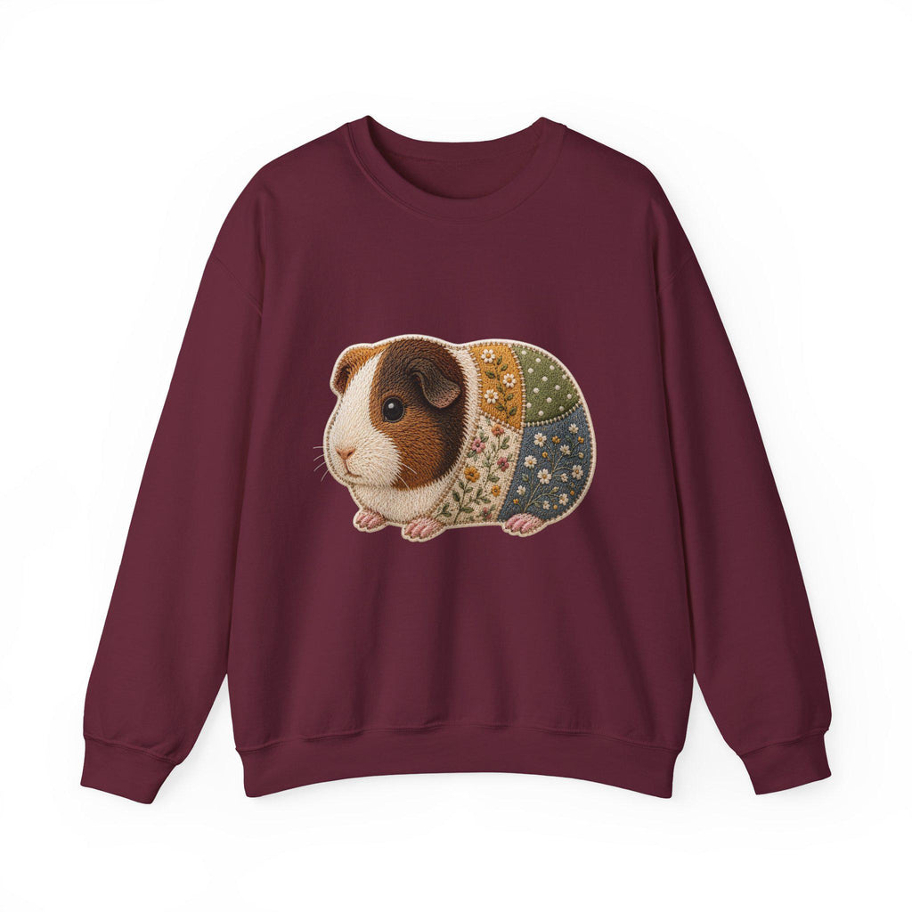 Patchwork Guinea Pig Sweatshirt | Quilted Animal Crewneck, Excellent Gift!