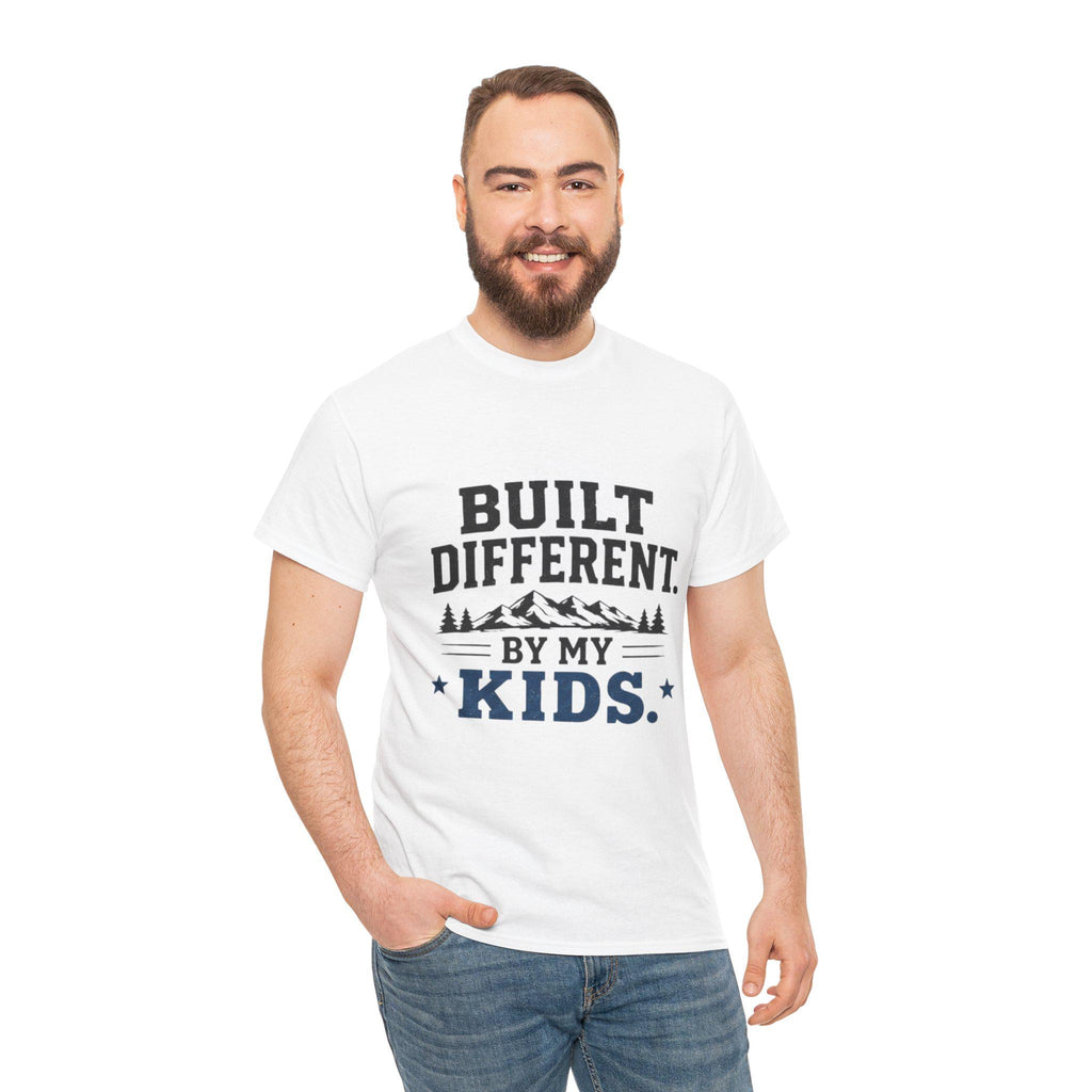 Built Different by My Kids T-Shirt | Parenting Humor, Family Tee, Excellent Gift!