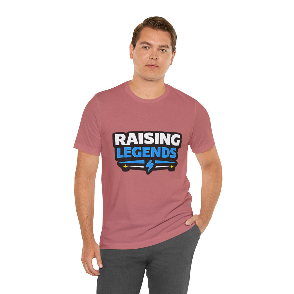 Raising Legends Tee | Kids Parenting Pride Shirt, Lightning Bolt Design, Excellent Gift!
