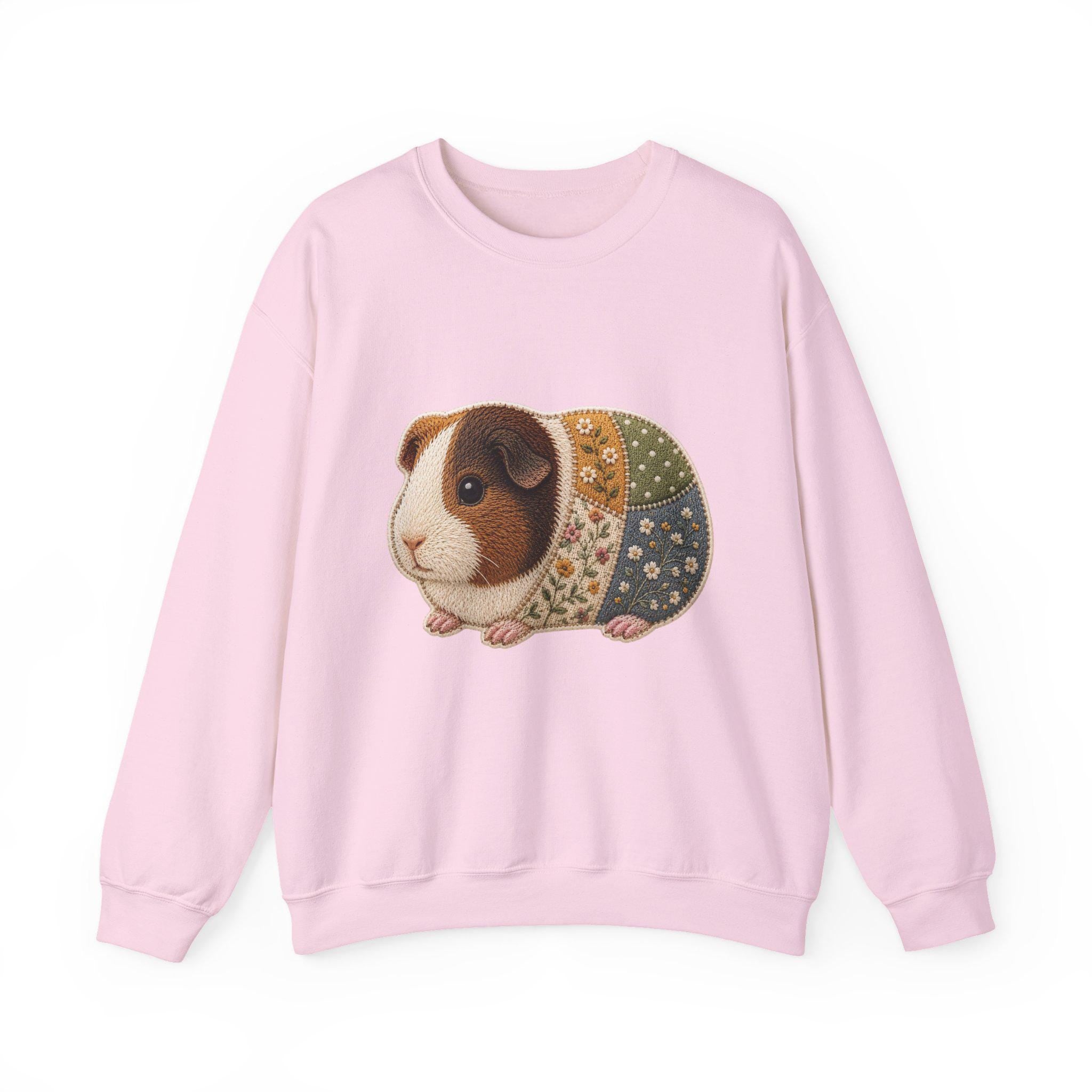 Patchwork Guinea Pig Sweatshirt | Quilted Animal Crewneck, Excellent Gift!