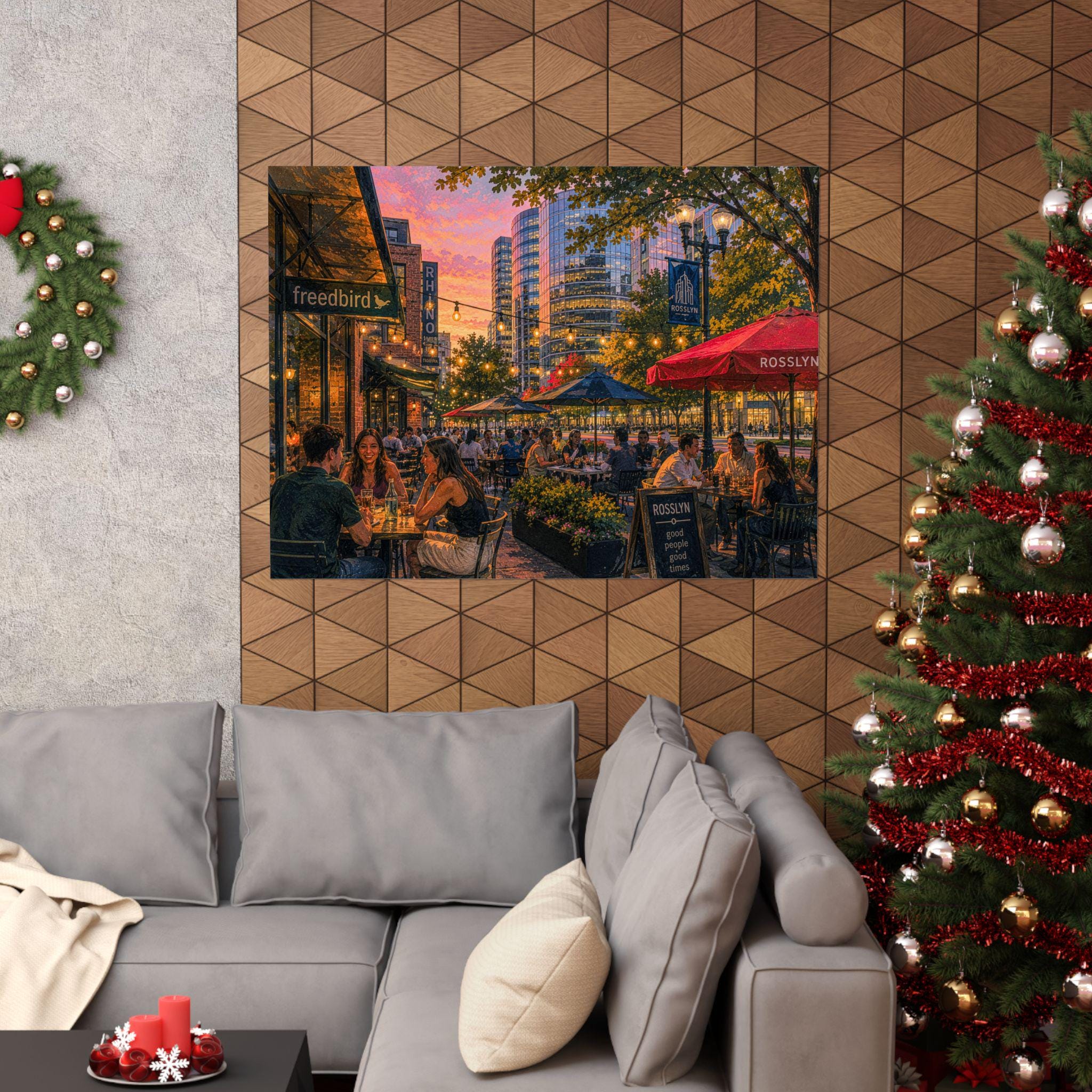 Rosslyn Virginia Wall Art Printable | Northern Virginia Sunset Print | DC Area Cityscape Photography | Digital Download