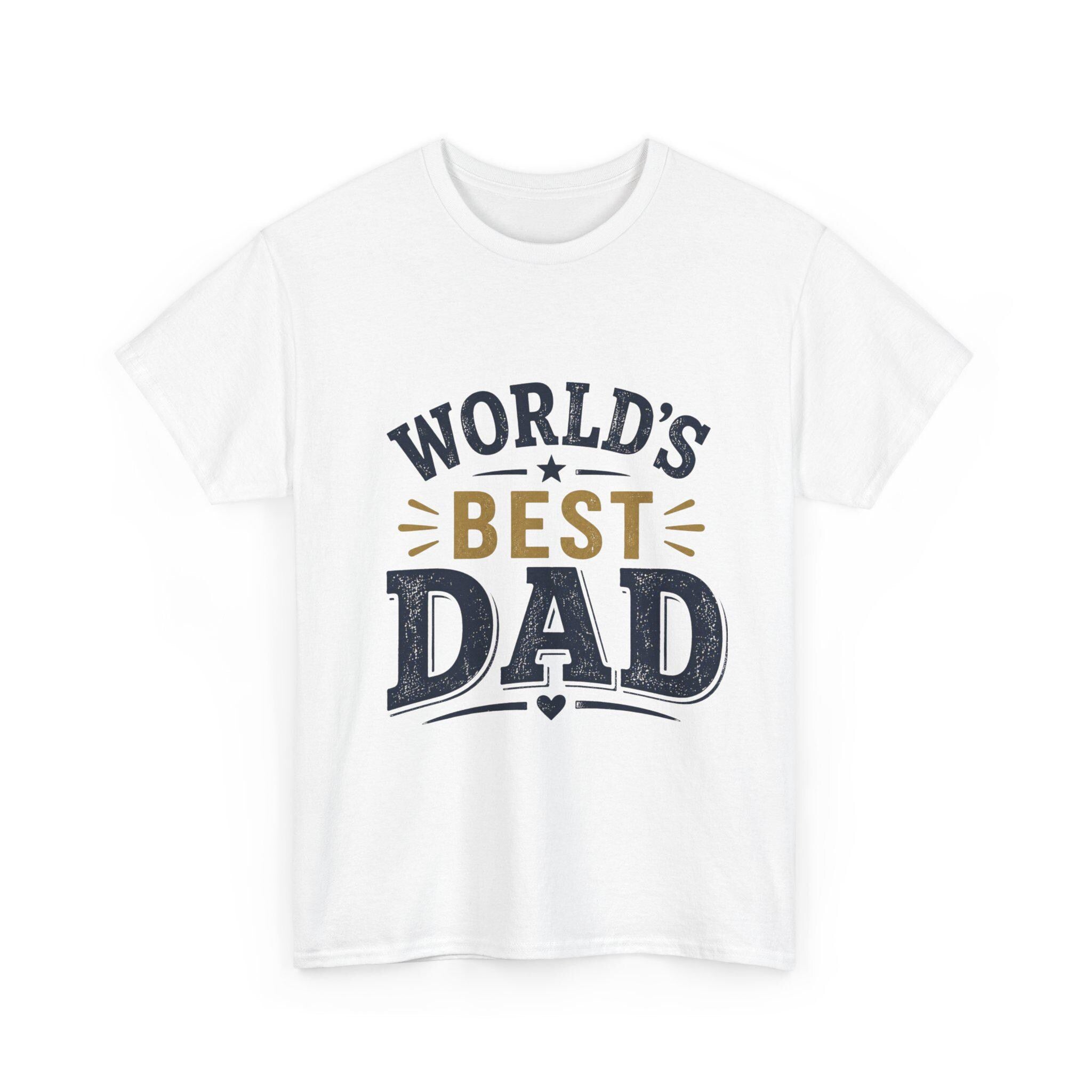 World's Dad T-Shirt | Vintage Typography Father's Day Tee, Excellent Gift!