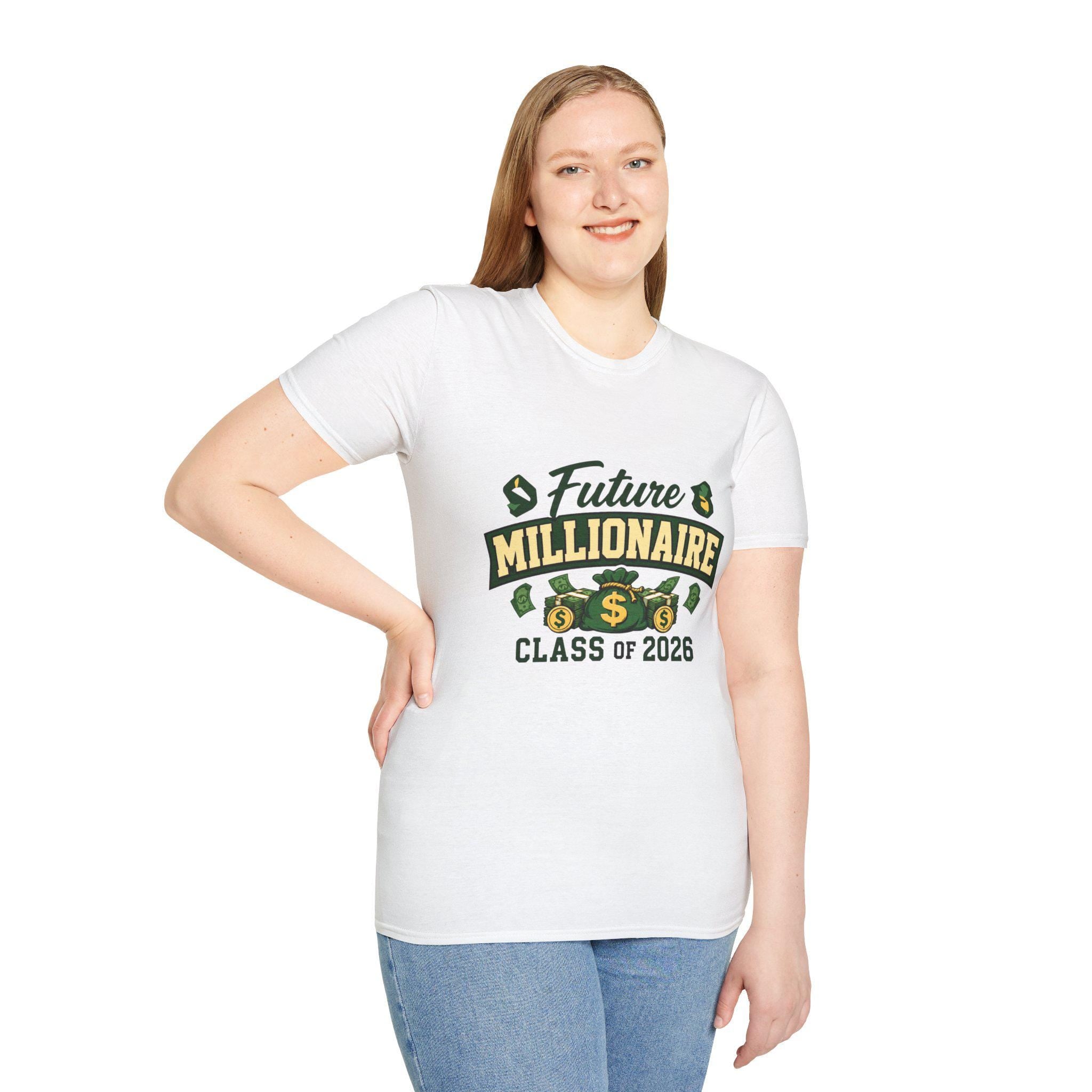 Future Millionaire T-Shirt | Class of 2026 graduation money design