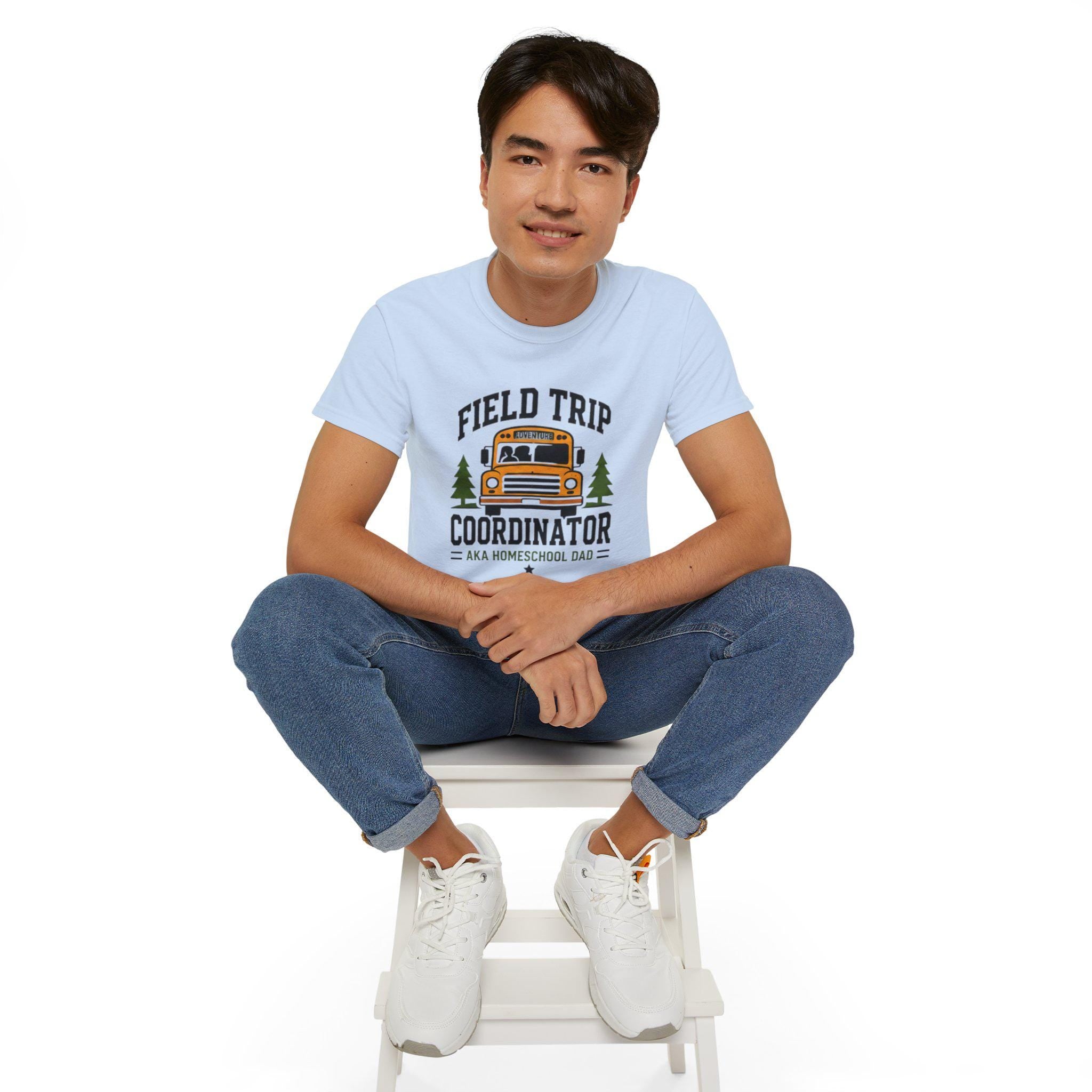 Field Trip Coordinator T-Shirt | School Bus Homeschool Dad Tee |  Father's Day, Dad Birthday Gift, Excellent Gift!