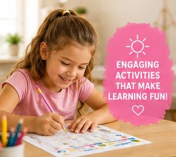 Summer Learning Bundle | 80+ Printable Pages | Kindergarten Activities | Summer Workbook | Homeschool Worksheets | Preschool Learning Pack