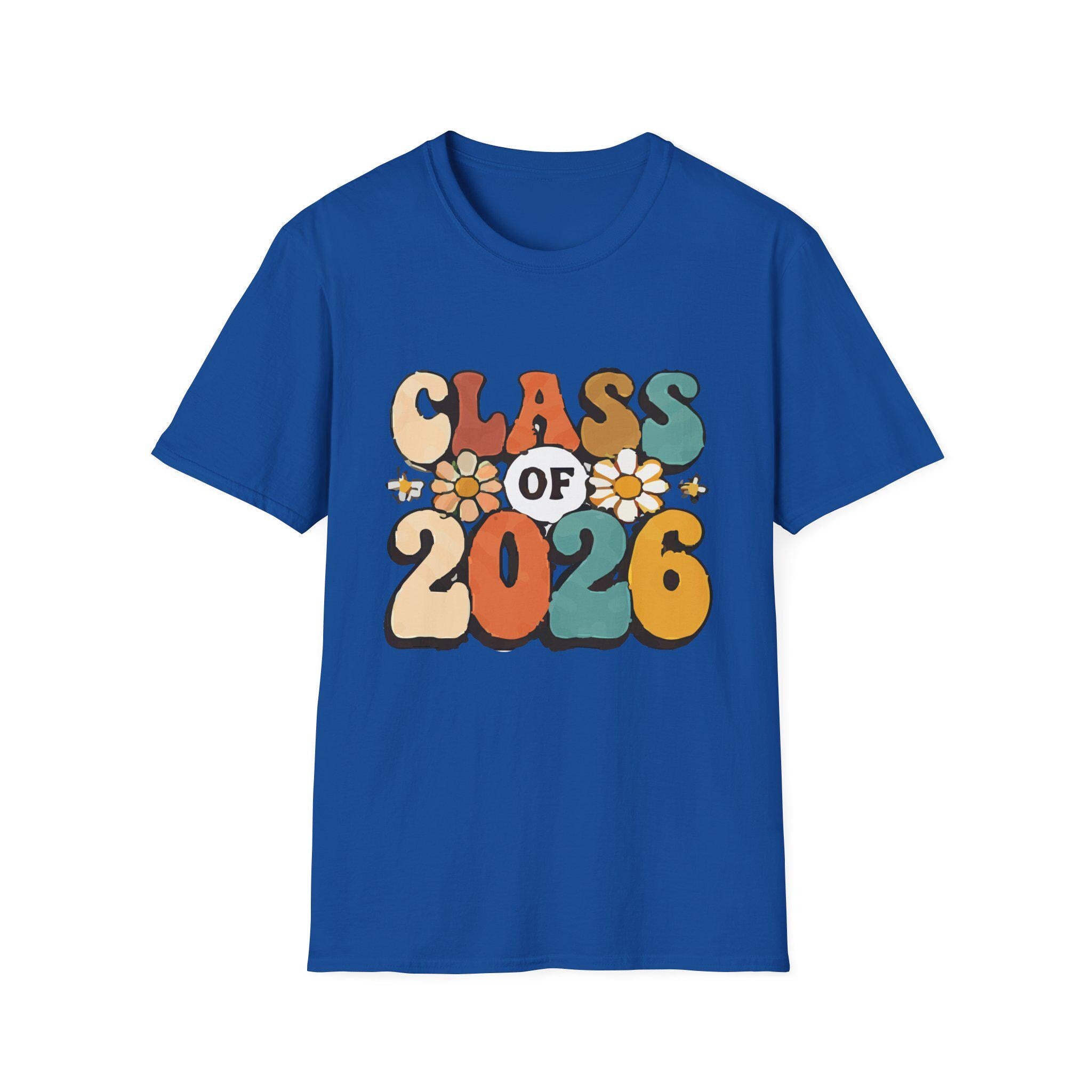 Class of 2026 Retro Flowers T-Shirt | Graduation Tee