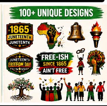 100+ Juneteenth PNG Clipart Bundle, Black History PNG, Freedom Day Graphics, Commercial Use, Sublimation Designs