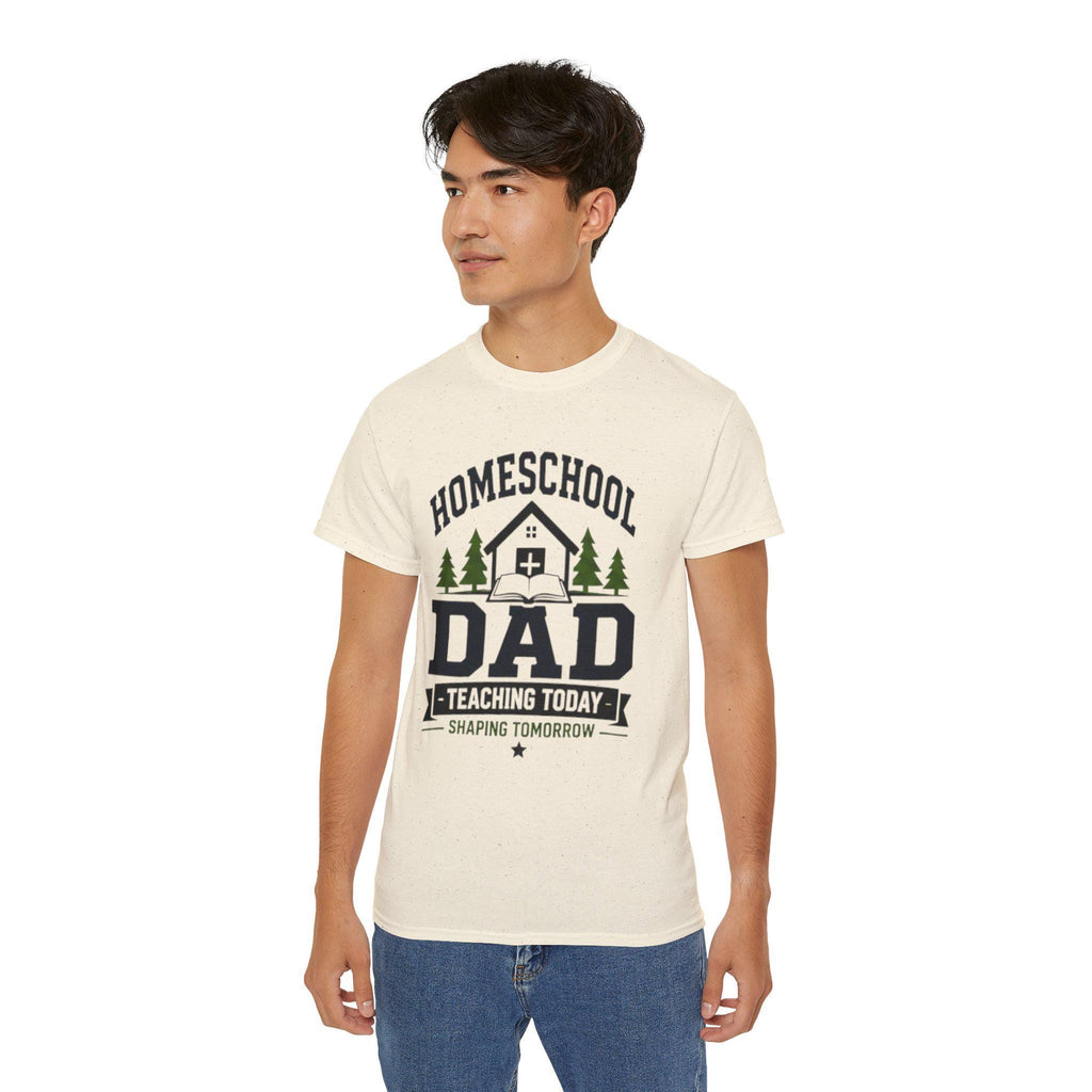 Homeschool Dad Shirt, Teaching Today Shaping Tomorrow Tee, Excellent Gift!