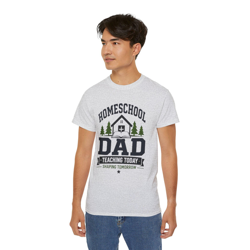 Homeschool Dad Shirt, Teaching Today Shaping Tomorrow Tee, Excellent Gift!