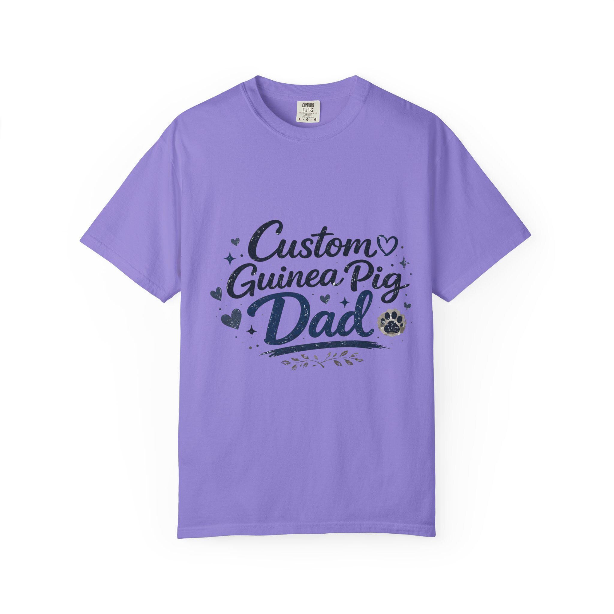 Custom Personalized Guinea Pig Dad T-Shirt | Personalized Small Pet Owner Tee, Excellent Gift!