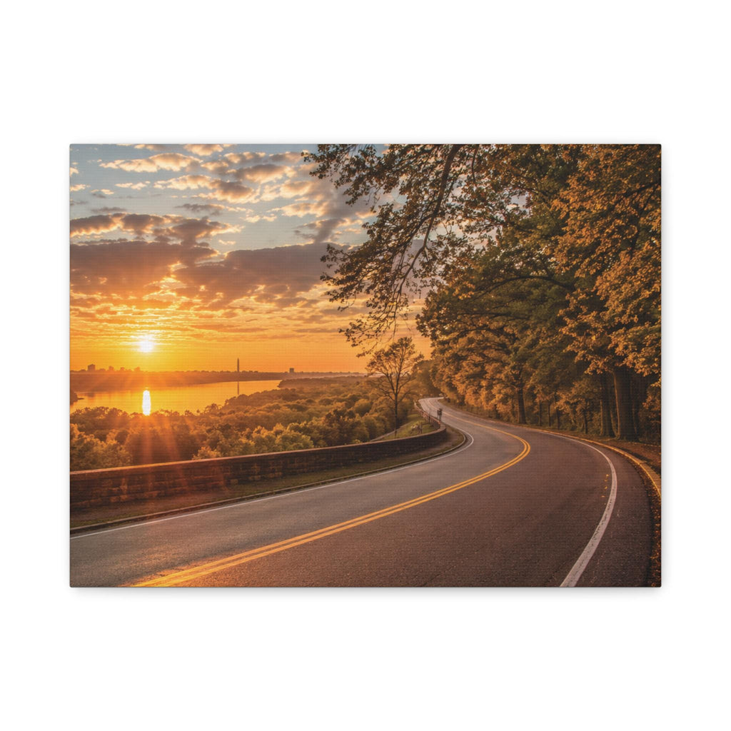 Virginia Country Road Autumn Landscape Print | Winding Road Fall Foliage (Digital Download), Excellent Gift!