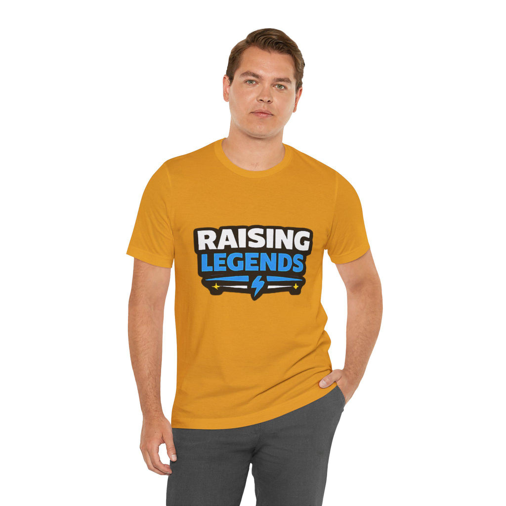 Raising Legends Tee | Kids Parenting Pride Shirt, Lightning Bolt Design, Excellent Gift!