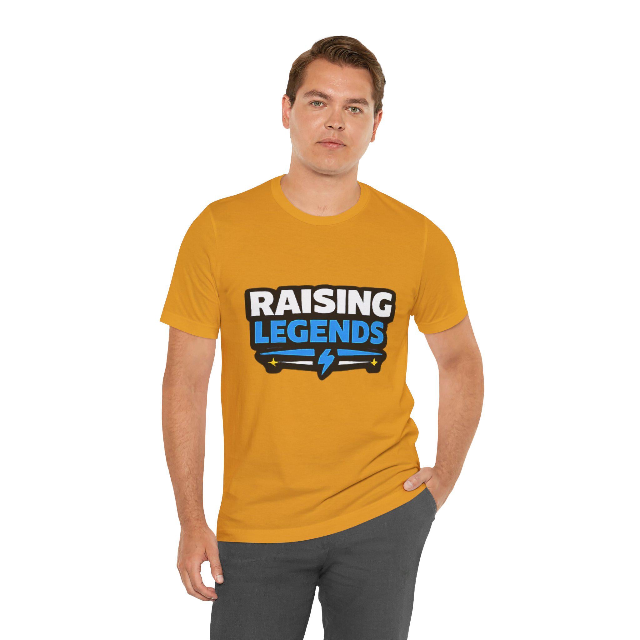 Raising Legends Tee | Kids Parenting Pride Shirt, Lightning Bolt Design, Excellent Gift!
