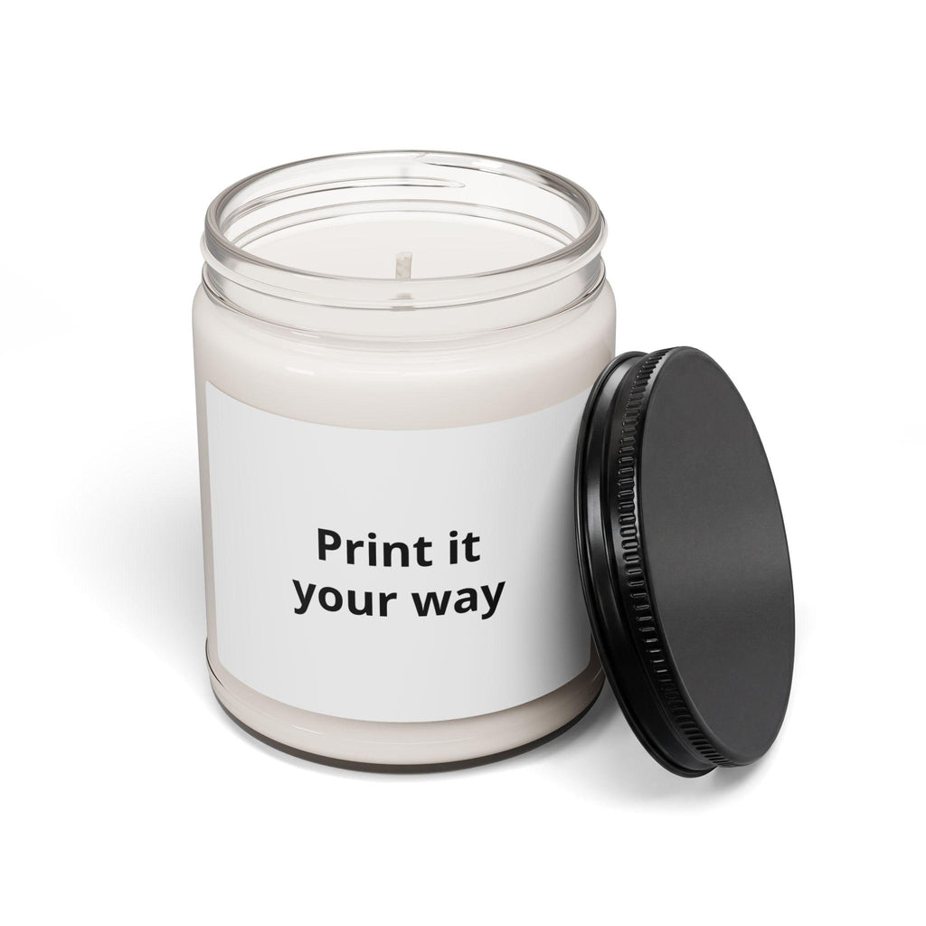 Customizable Print-It-Your-Way Label Candle 9oz Soy Candle, Excellent Gift!