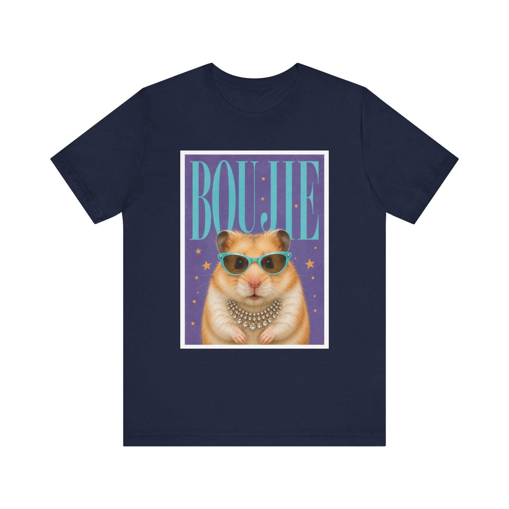 Boujie Hamster Portrait T-Shirt | Pampered Rodent Graphic Tee, Excellent Gift!