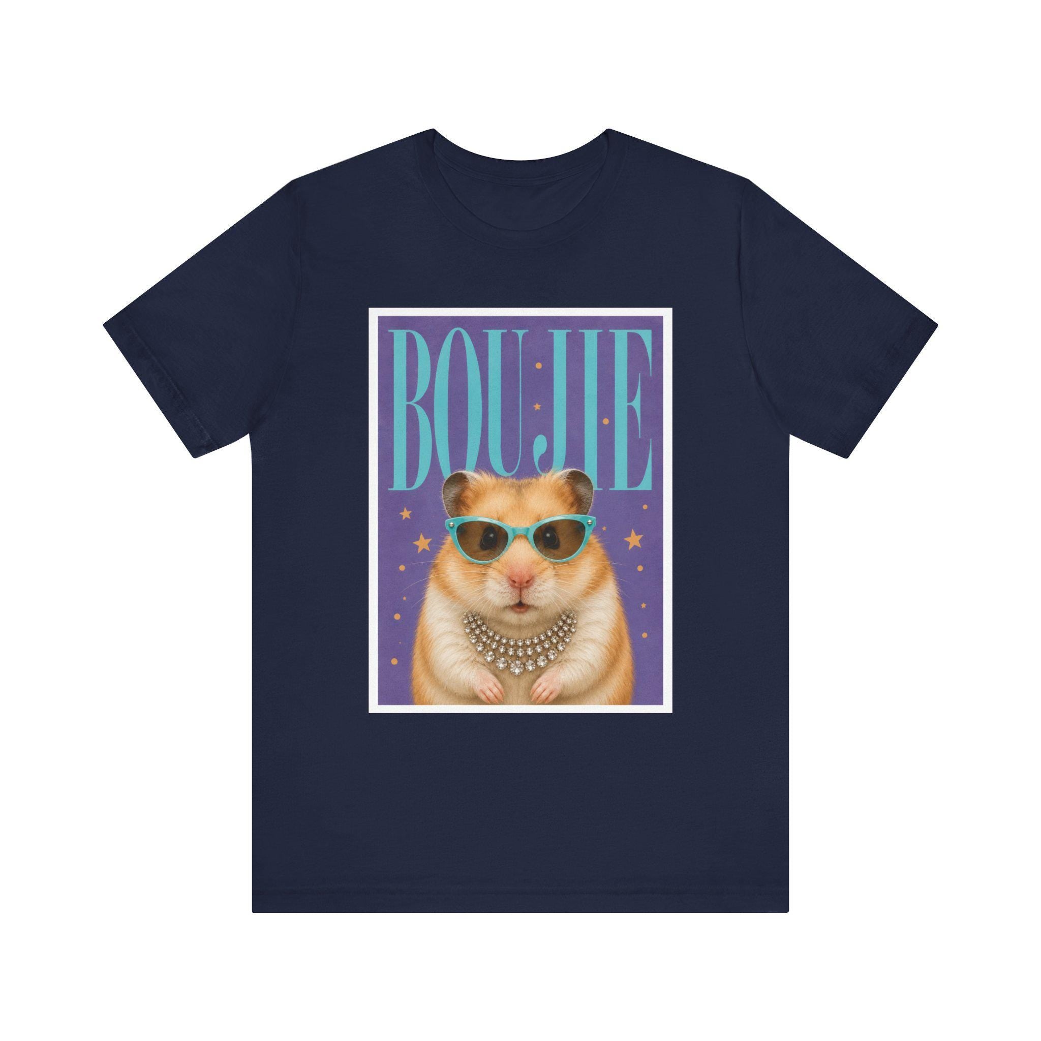 Boujie Hamster Portrait T-Shirt | Pampered Rodent Graphic Tee, Excellent Gift!