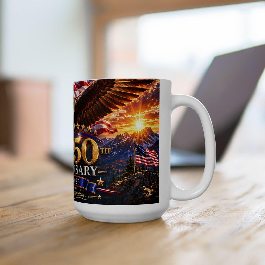 250th Anniversary Eagle Mug | 1776-2026 Patriotic Ceramic Coffee Cup, Excellent Gift!