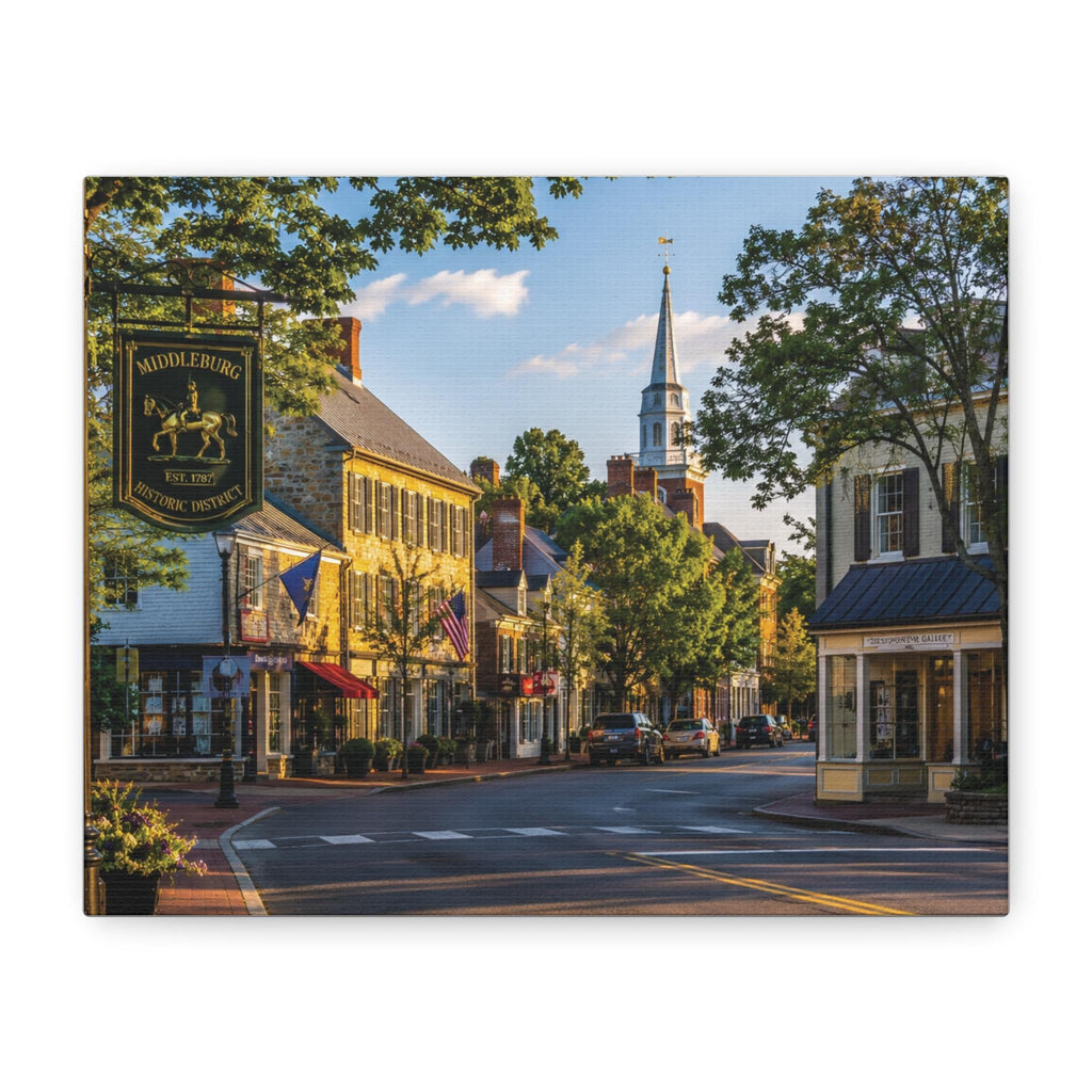 Middleburg Virginia Historic District Print | Loudoun Horse Country Art (Digital Download), Excellent Gift!