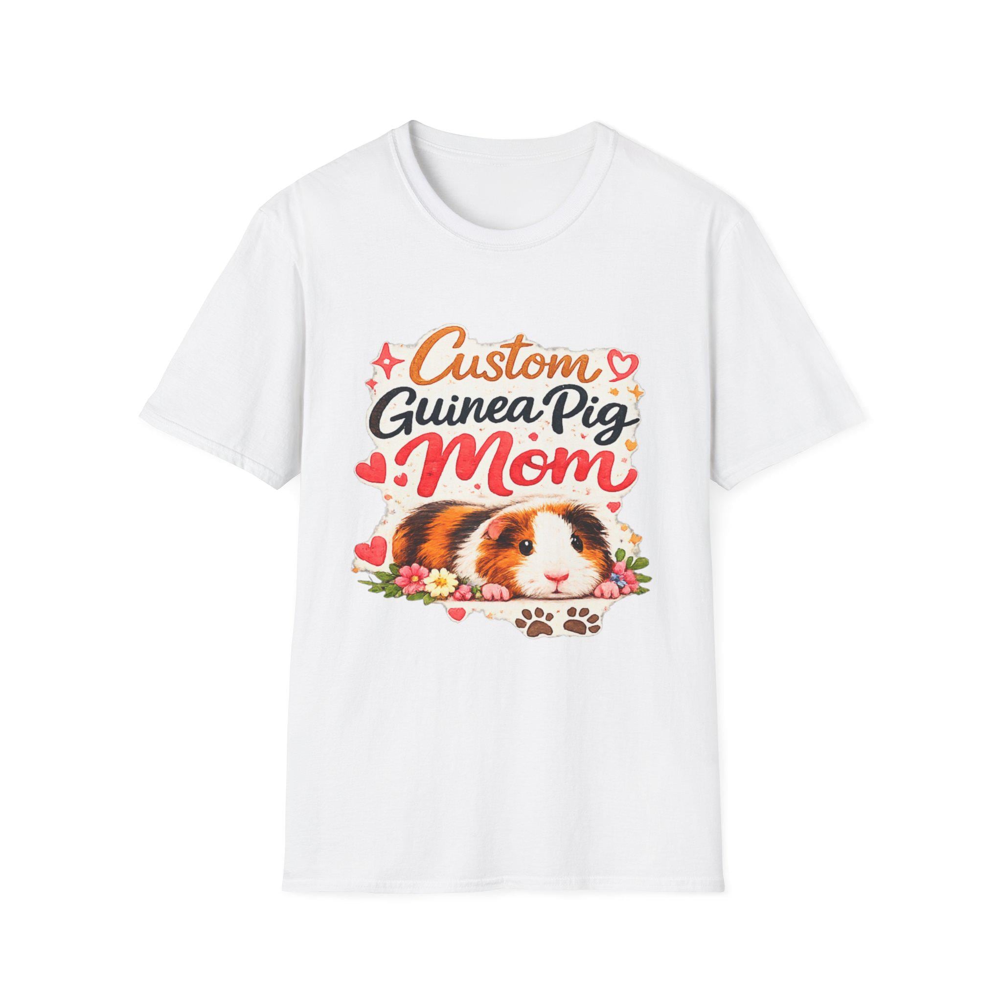 Custom Personalized Guinea Pig Mom T-Shirt | Personalized Pet Shirt, Excellent Gift!