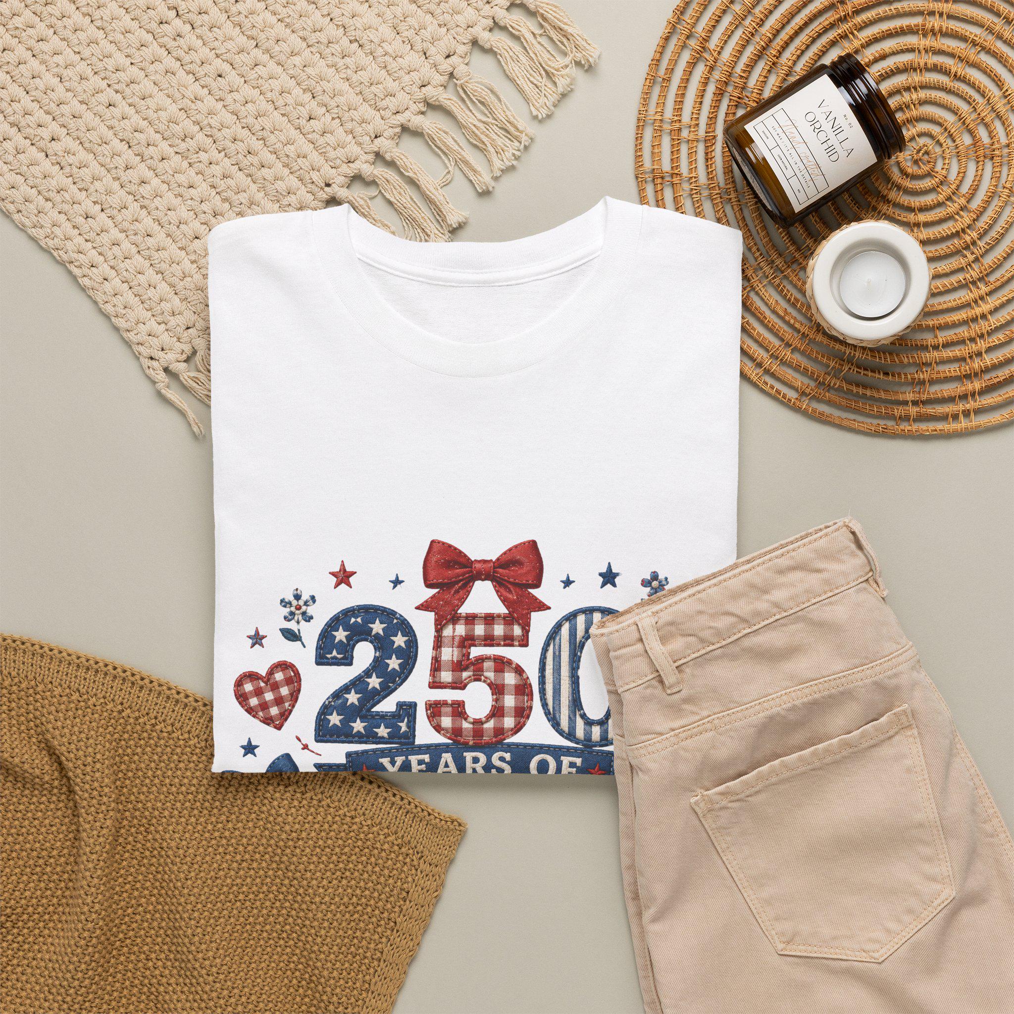 250 Years of Wheeks T-Shirt | Patriotic Guinea Pig Fourth of July, Excellent Gift!