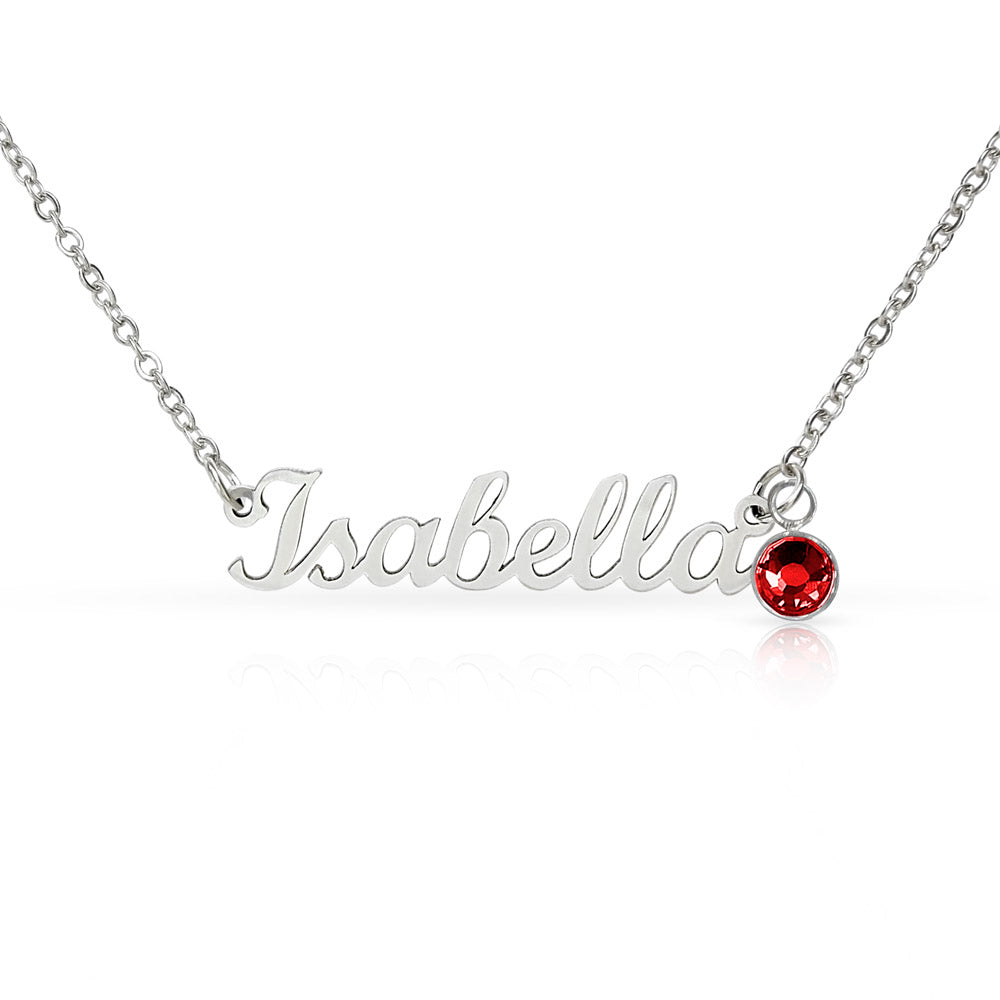 Push Present for New Mom, Custom Baby Name Necklace with Birthstone, Personalized New Baby Gift, Mama Jewelry