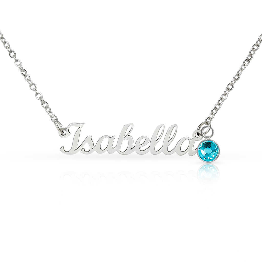 Push Present for New Mom, Custom Baby Name Necklace with Birthstone, Personalized New Baby Gift, Mama Jewelry